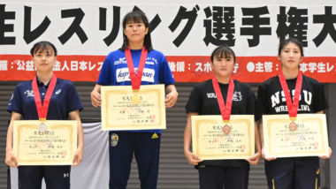 【写真集】2025年全日本学生選手権／表彰式・女子