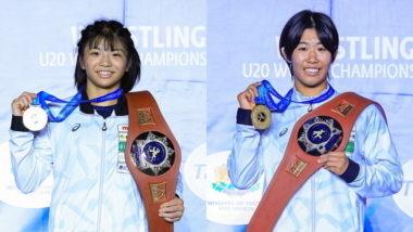 小川凜佳（育英大）と升田夏実（育英大）が優勝…2025年U20世界選手権･第6日（１）