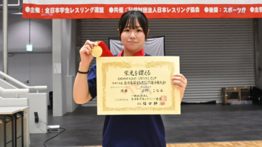 【2025年全日本学生選手権・特集】負傷を乗り越えて1年生チャンピオンへ、兄・小野正之助を追う小野こなみ（日体大）