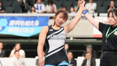 2025年世界選手権代表／女子62kg級・元木咲良（育英大助手）