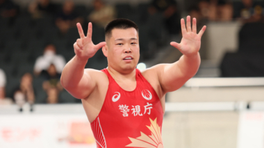 2025年世界選手権代表／男子グレコローマン130kg級・奈良勇太（警視庁）