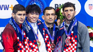 【写真集】2025年世界選手権／男子フリースタイル79kg級・髙橋海大（日体大）－決勝・表彰式