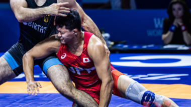 【写真集】2025年世界選手権／男子フリースタイル97kg級・吉田アラシ（日大）ー1回戦～準決勝
