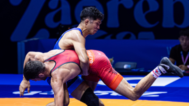 【写真集】2025年世界選手権/男子グレコローマン67kg級・下山田培(オーストラリア)