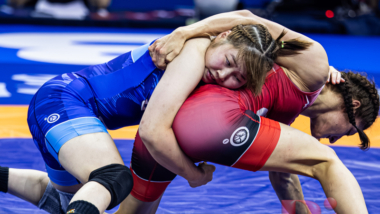 【写真集】2025年世界選手権／女子65kg級・内田颯夏（日大）ー3位決定戦・表彰式