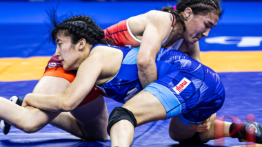 【写真集】2025年世界選手権／女子59kg級・尾西桜（日体大）ー1回戦～準決勝