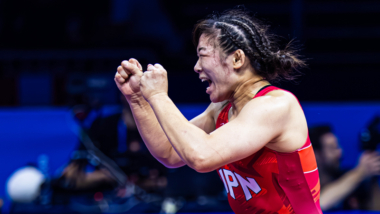 【写真集】2025年世界選手権/女子62kg級・元木咲良(育英大助手)-決勝・表彰式