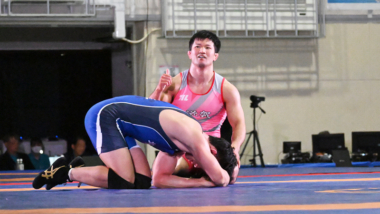 成國大志（滋賀・滋賀県スポーツ協会）が現役世界王者2選手を退けて地元大会を飾る…2025年国民スポーツ大会・第2日（成年男子フリースタイル）