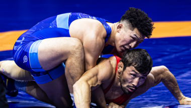 【写真集】2025年世界選手権/男子グレコローマン77kg級・日下尚(マルハン北日本)-1回戦~準決勝