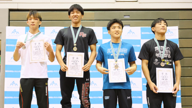 【写真集】2025年西日本学生選手権/男子フリースタイル・表彰式