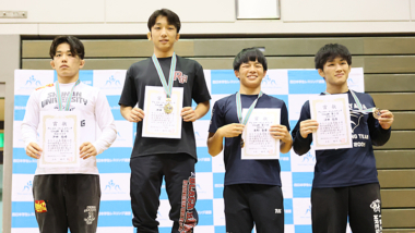 【写真集】2025年西日本学生選手権/男子グレコローマン・表彰式