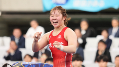 2025年世界選手権代表／女子55kg級・内田颯夏（日大）