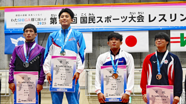 【写真集】2025年国民スポーツ大会／表彰式（少年男子グレコローマン）