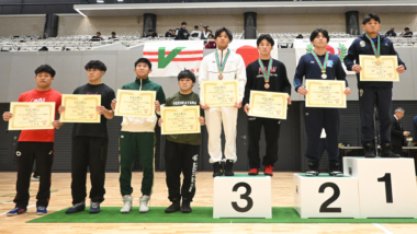 【写真集】2025年全日本大学グレコローマン選手権／表彰式