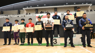日体大が3階級制覇、4階級優勝の育英大を振り切って王座奪還…2025年全日本大学グレコローマン選手権・最終日＝一部修正（大学対抗得点）