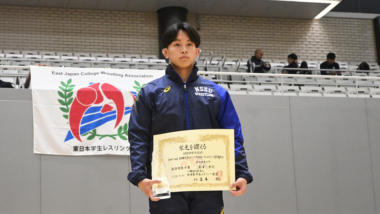 【写真集】2025年全日本大学グレコローマン選手権／個人賞