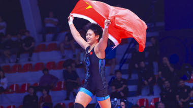 山崎幹太郎さん（法大OB）指導のロン・ジア（龍佳）が68kg級で優勝…中国最大の総合競技大会「中国全国競技大会」