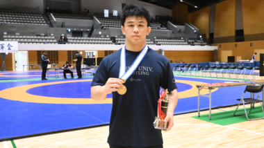 【2025年東日本学生選手権（秋季）・特集】グレコローマンの技術とパワーアップで、世界王者に挑む！…両スタイル制覇の山口叶太（中大）