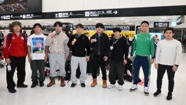 山梨学院大チーム（7選手）がロシアから帰国