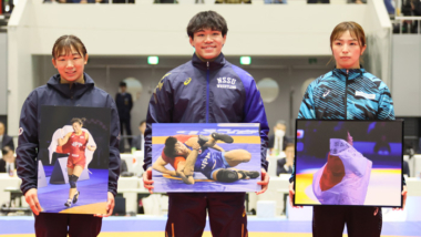 ベストインプレッション賞に元木咲良（育英大助手）…東京運動記者クラブ・レスリング分科会表彰