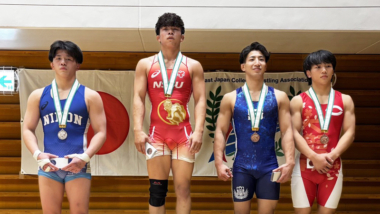【写真集】2025年東日本学生選手権（秋季）／表彰式（男子フリースタイル）