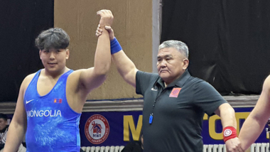 バトバヤル・ナムバルダグワ（育英大）がモンゴルのアジア選手権予選・男子グレコローマンで優勝