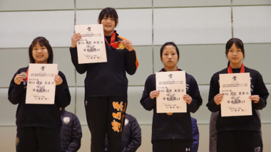 【写真集】2026年関東高校選抜大会・表彰式（個人対抗戦・女子）
