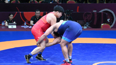 【写真集】2026年アジア選手権／男子フリースタイル125kg級・山本泰輝（自衛隊）