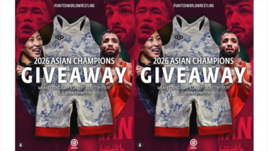 30人のアジア・チャンピオンのサイン入りシングレットをプレゼント…UWW（20日未明締め切り）