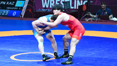 【写真集】2026年アジア選手権／男子グレコローマン97kg級・仲里優力（松尾建設）