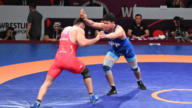 【写真集】2026年アジア選手権／男子フリースタイル97kg級・吉田アラシ（三恵海運）