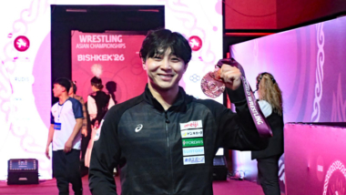 田南部魁星（ミキハウス）が銅メダル獲得…2026年アジア選手権・第2日（1）