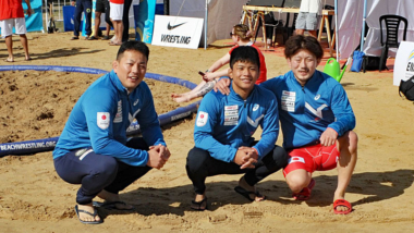 4.22～30アジア・ビーチ大会（中国・三亜）の閉会式の旗手に山田義起（金沢まいもん寿司）