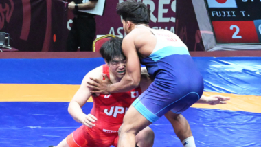 【写真集】2026年アジア選手権／男子グレコローマン82kg級・藤井達哉（栗東市役所）