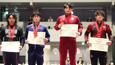 【写真集】2026年明治杯全日本選抜選手権／表彰式（男子フリースタイル）