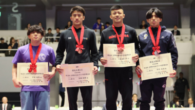 【写真集】2026年明治杯全日本選抜選手権／表彰式（男子グレコローマン）