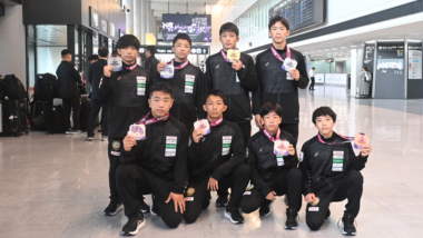 2026年U17アジア選手権（ベトナム）出場の男子フリースタイル・チームが帰国