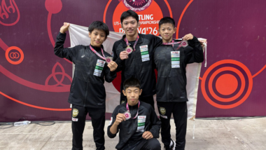 金城幸悠（佐賀・鳥栖工高）が優勝、3選手が銀メダル…2026年U15アジア選手権・第1日（男子グレコローマン）
