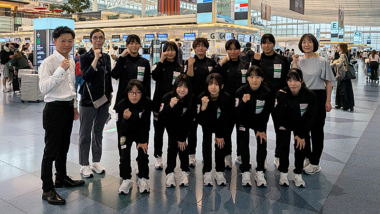 U15アジア選手権（タイ）出場の女子チームが出発