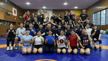 日本流の猛練習を体験…モンゴル女子チームが至学館大で練習