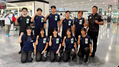 9.25～27ビーチU20世界選手権・Wシリーズ（ギリシャ）出場の日本チームが出発