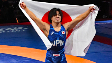 2026年アジア大会代表／男子フリースタイル74kg級・青柳善の輔（クリナップ）