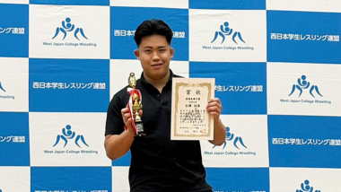 【記録】立岡拓馬（天理大）が3スタイル通算22人目の4連覇…西日本学生選手権