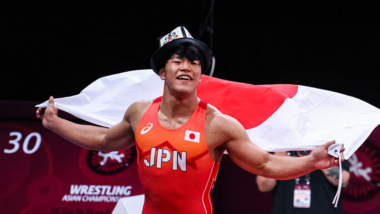 【記録】吉田泰造（日体大）は日本男子グレコローマン最年少のアジア大会代表