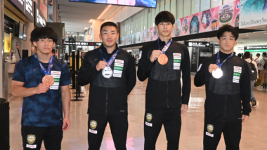 2026年U23世界選手権（米国）出場の男子フリースタイル・チームが帰国