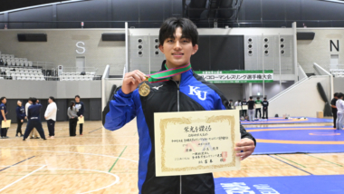 【2026年全日本大学グレコローマン選手権・特集】研究と対策の成果を発揮して大学王者へ、次は全日本王者を…87kg級・小玉龍舞（神奈川大）