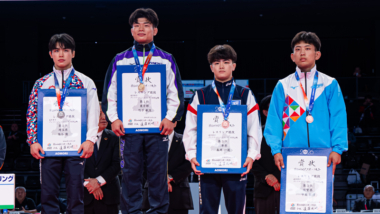 【写真集】2026年国民スポーツ大会／成年男子グレコローマン・表彰式