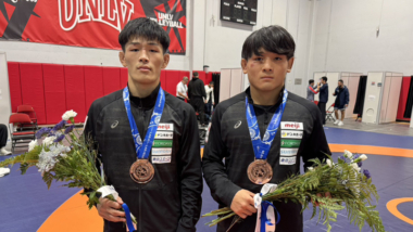 徳原誠馬（専大）と鈴木飛来（育英大）が銅メダル…2026年U23世界選手権・第2日（1）