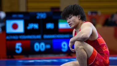 【写真集】2026年アジア大会／男子フリースタイル74kg級・青柳善の輔（クリナップ）